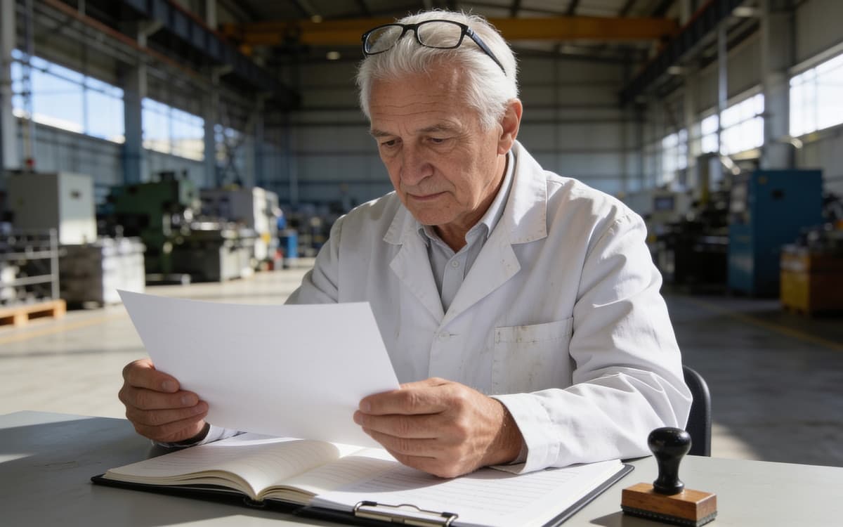 the quality manager and the certificate